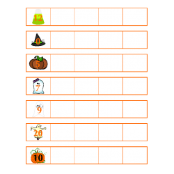 File Folder Activity Count Forward from 0-20 (Halloween Theme)